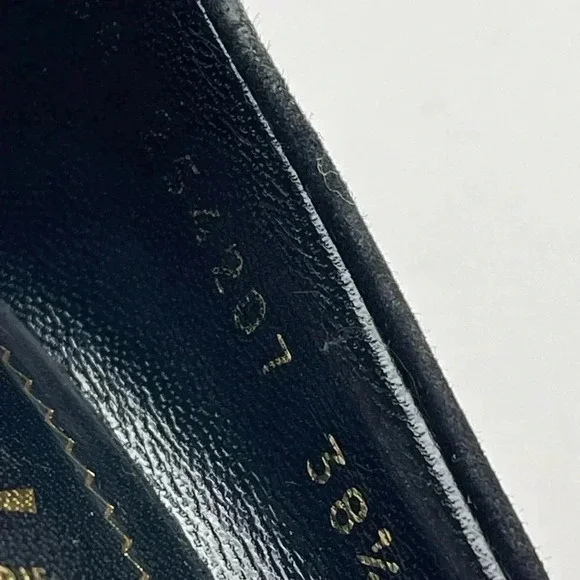 Yves Saint Laurent Black Suede High Heels 4" - Picture 10 of 11